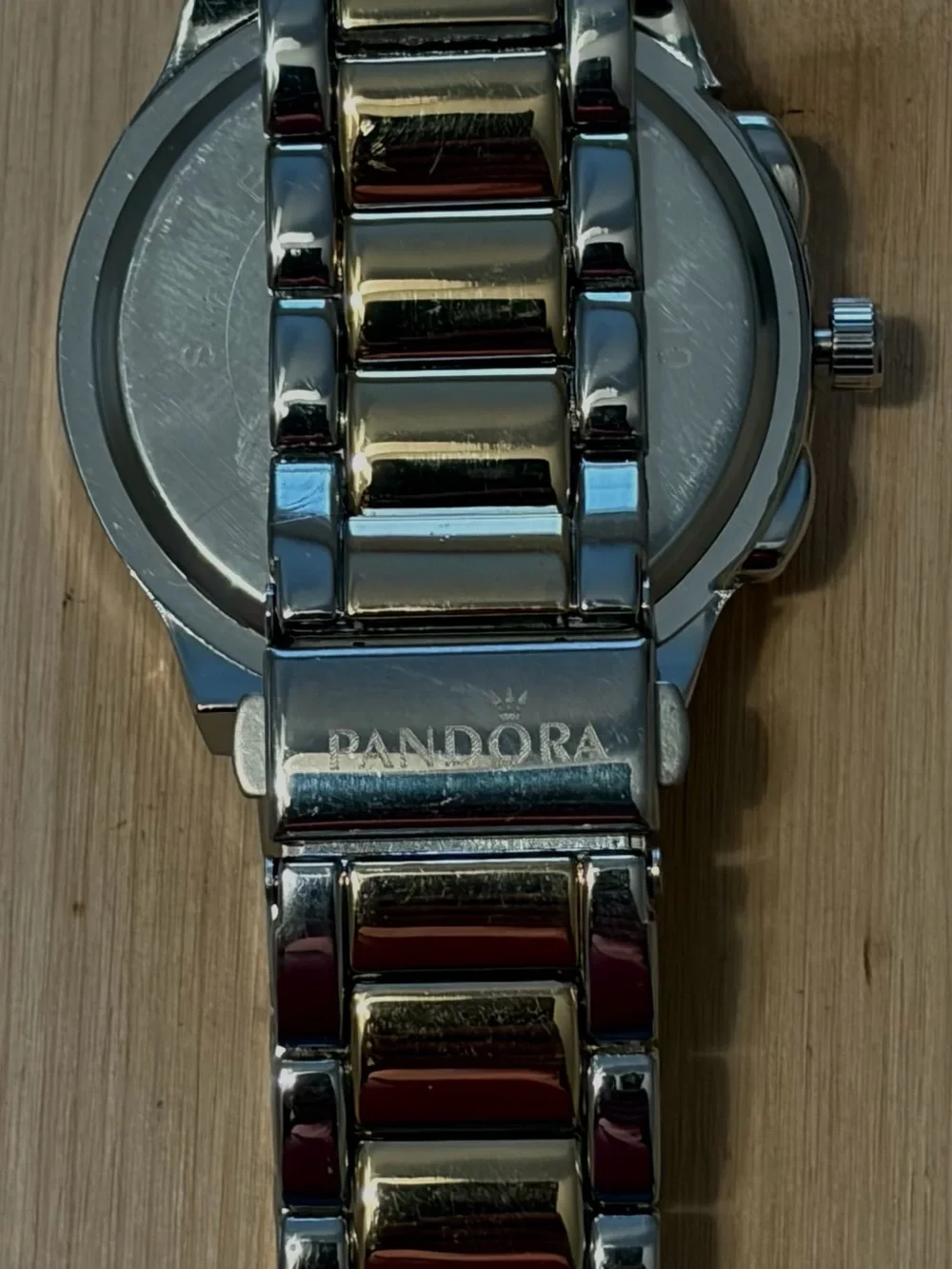 Battery-Operated Fashion Watch – Gold & Silver Tone – Crystal Accent